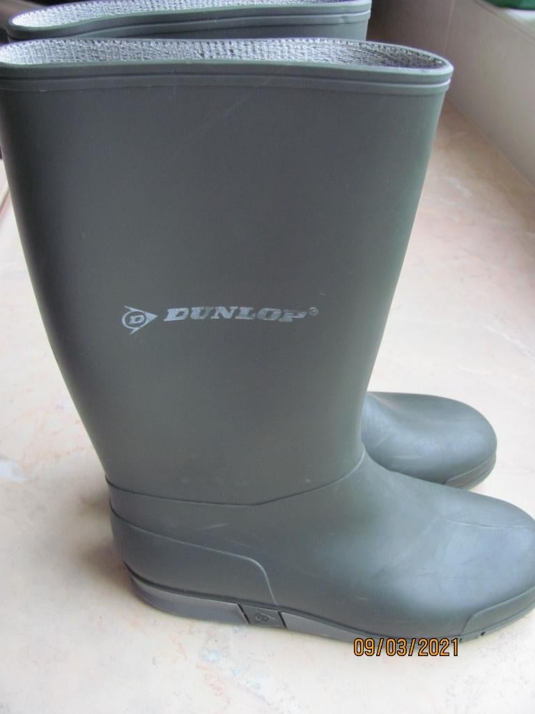 Groene DUNLOP hoge REGENLAARSJES regenlaarzen maat 34 IZGS, Jongen of Meisje, Ophalen of Verzenden, Dunlop, Laarzen