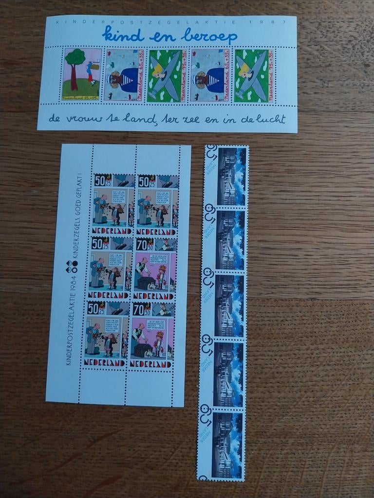 D5 3 blokken postzegels, postfris., Ophalen of Verzenden