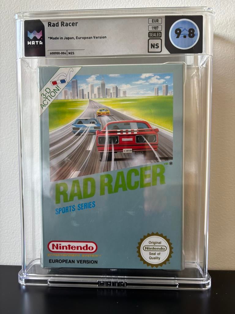 Rad racer nintendo nes sealed 9.8 Wata 1987, 1 speler, Racen en Vliegen, Ophalen of Verzenden, Zo goed als nieuw