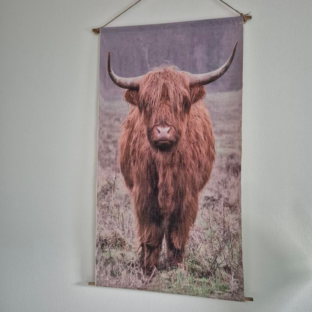 Zgan Doek met Schotse hooglander, Ophalen, Zo goed als nieuw
