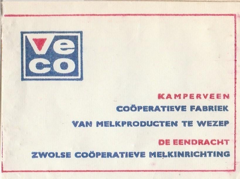 Veco Kamperveen Wezep Zwolle - De eendracht melkinrichting, Ophalen of Verzenden