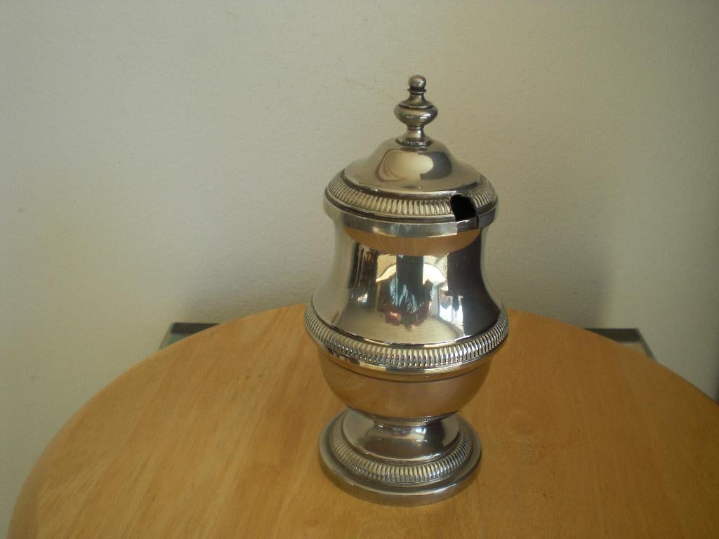 Pracht Plate Potje Bieden, Antiek en Kunst, Antiek | Goud en Zilver, Ophalen of Verzenden, Zilver