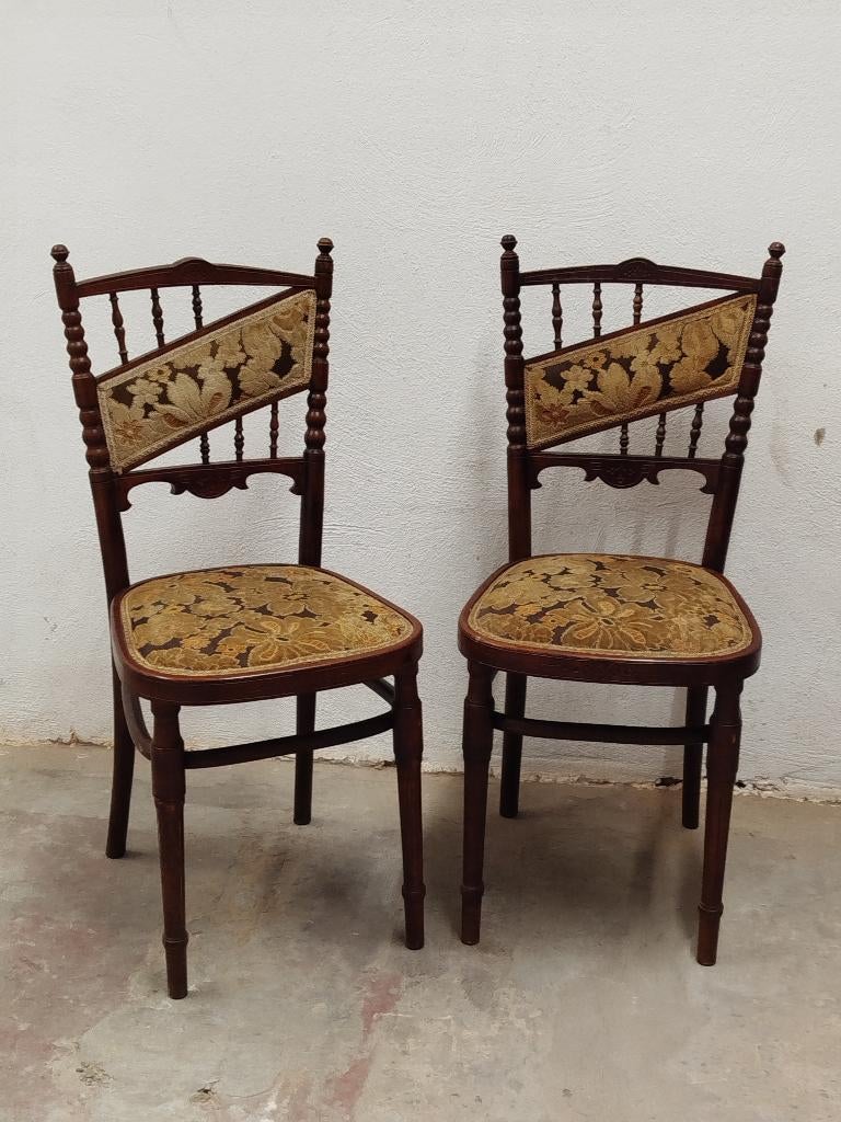Prachtige set antieke bistrostoel Jacob&Josef Kohn Wien 1902, Antiek en Kunst, Antiek | Meubels | Stoelen en Banken, Ophalen of Verzenden