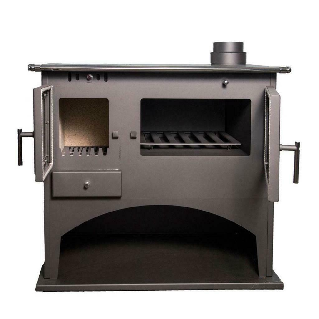 Viki houtkachel met oven en fornuis (10.5 kW), Huis en Inrichting, Kachels, Ophalen of Verzenden, Vrijstaand, Hout, Nieuw