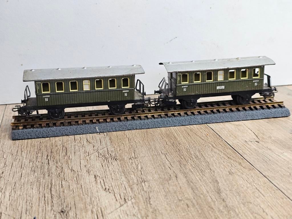 Modeltrein Ho marklin wagons blik, Hobby en Vrije tijd, Ophalen of Verzenden, Gelijkstroom of Wisselstroom, Wagon, Märklin