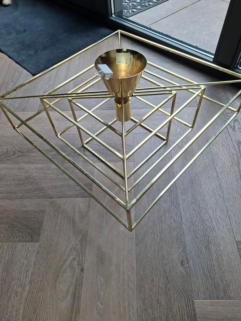 Zeer mooie nieuwe goude Westwing lamp bieden vanaf €45, Ophalen of Verzenden, Metaal, Minder dan 50 cm