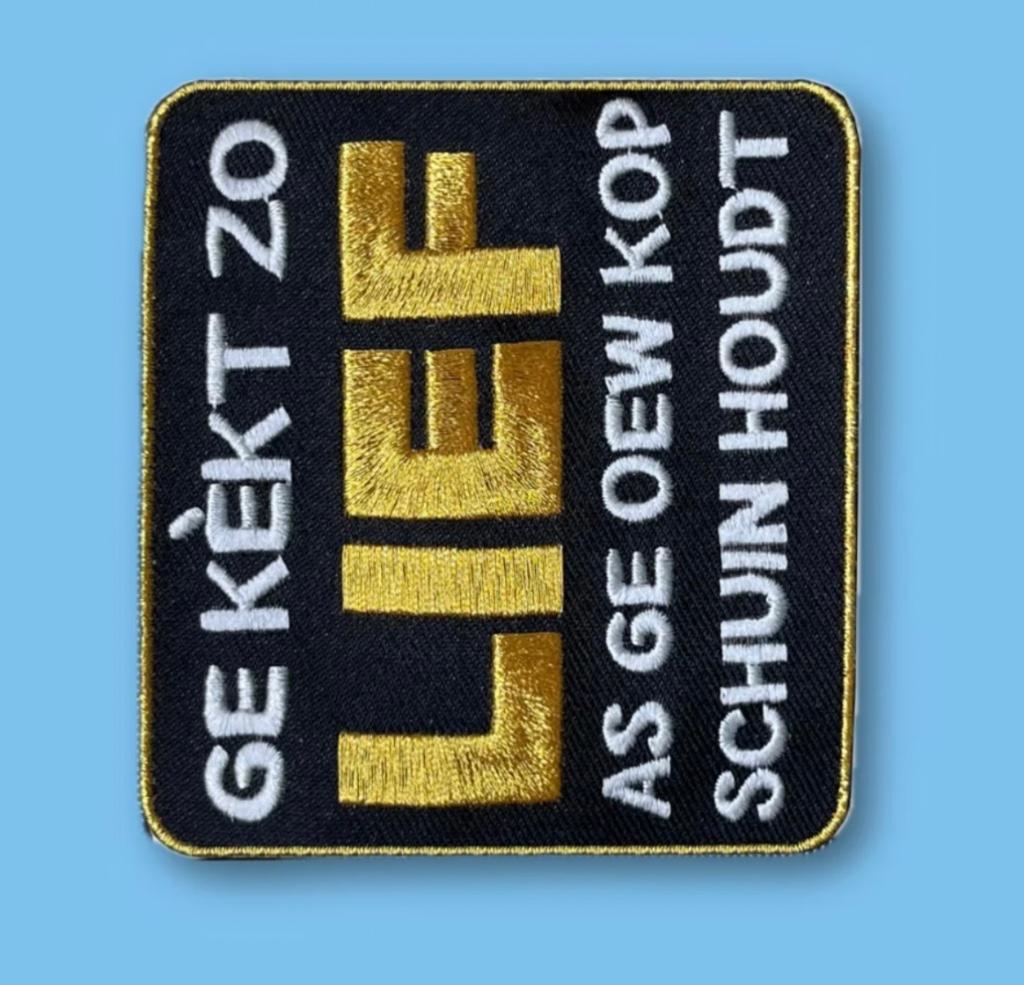 Oeteldonk Emblemen Ge kekt zo lief :)   Carnavallen, Maat 38/40 (M), Carnaval, Verzenden, De Durskes