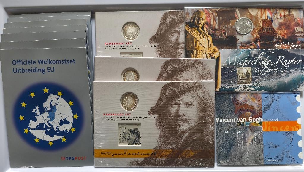 5 Euro Numisbrief – Nederland 2003-2007 – 11,9 g .925 Zilver, Ophalen, Setje, Koningin Beatrix, Zilver