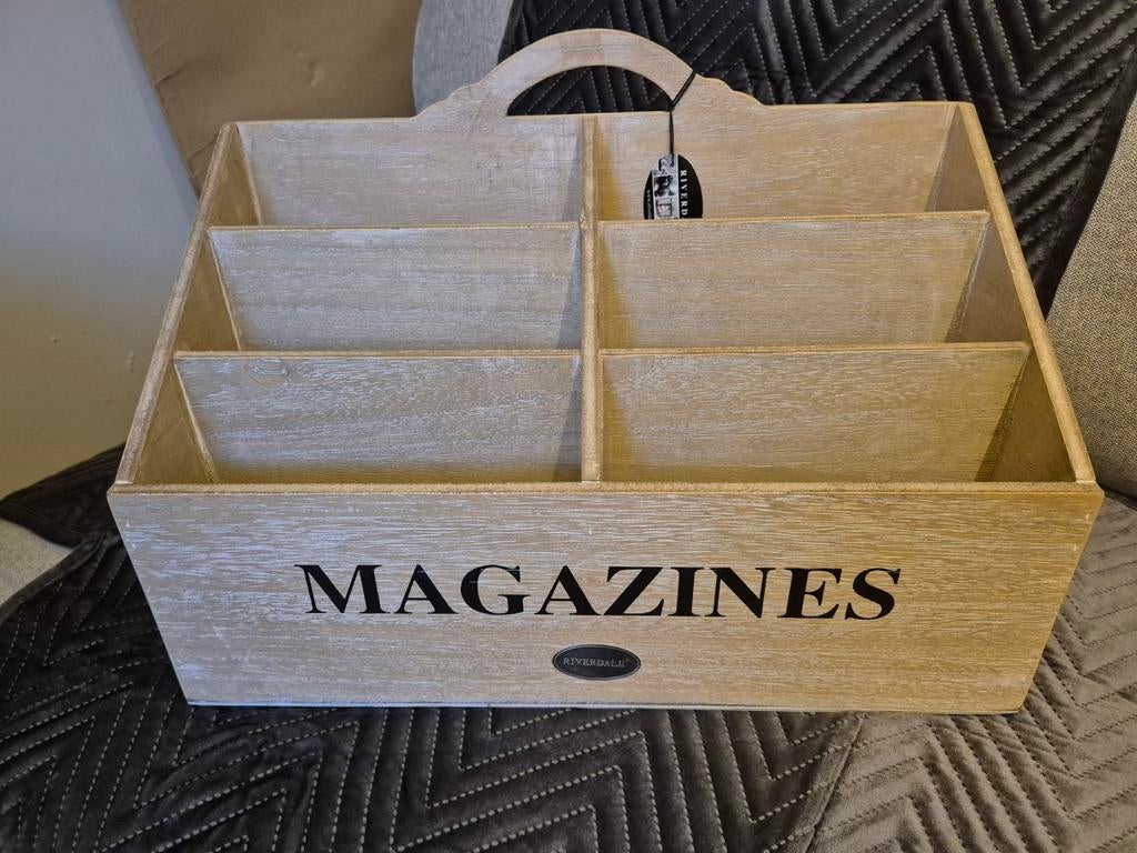 Riverdale tijdschriftenbak, Huis en Inrichting, Woonaccessoires | Krantenbakken en Lectuurbakken, Ophalen, Zo goed als nieuw