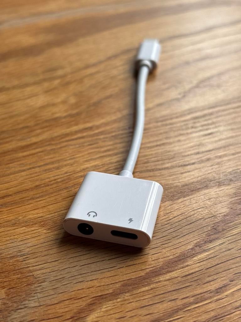 Lightning naar Aux & Oplader Adapter, Ophalen of Verzenden, Nieuw, Minder dan 2 meter, Overige kabels