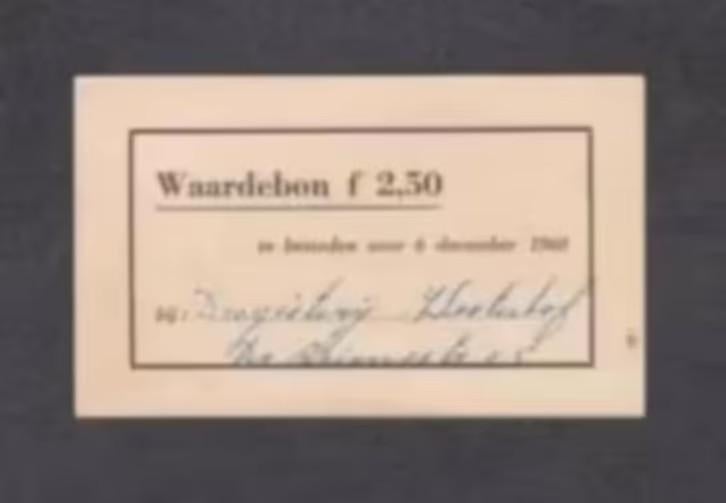 Waardebon Drogisterij Westerhof Dr. Ariensstraat 15, 1960., Ophalen of Verzenden, Zo goed als nieuw