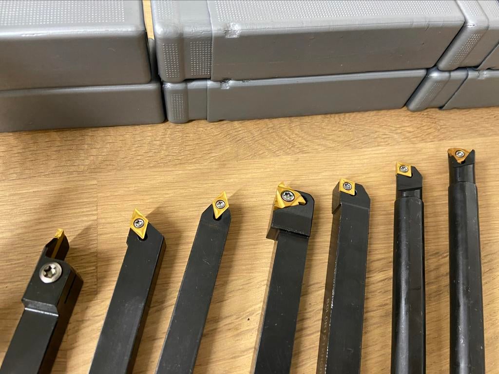Beitelset nieuw incl snijplaten 10 en 12mm!! Beitel, Ophalen of Verzenden, Nieuw, Metaaldraaibank, Minder dan 500 mm