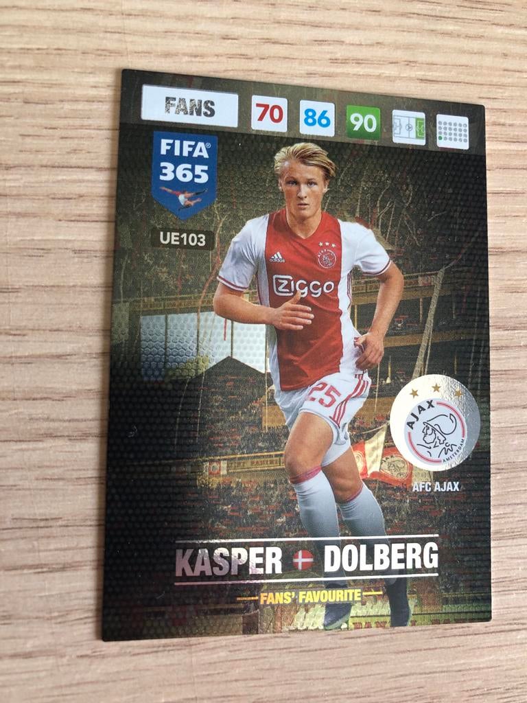 Panini FIFA 365 2017 Kasper Dolberg, Ophalen of Verzenden