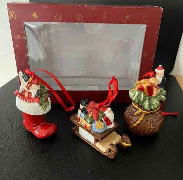 Villeroy & Boch Nostalgic Ornaments set van 3 cadeaux 6cm, Diversen, Kerst, Ophalen of Verzenden, Nieuw