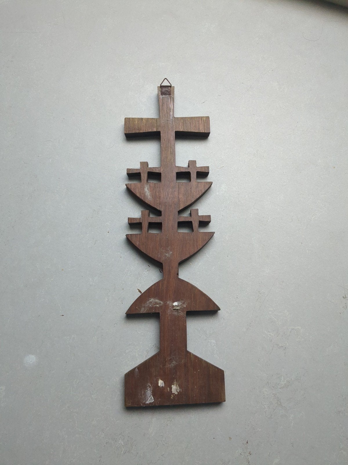Decoratief houten gevelteken - Uniek handwerk, Ophalen of Verzenden