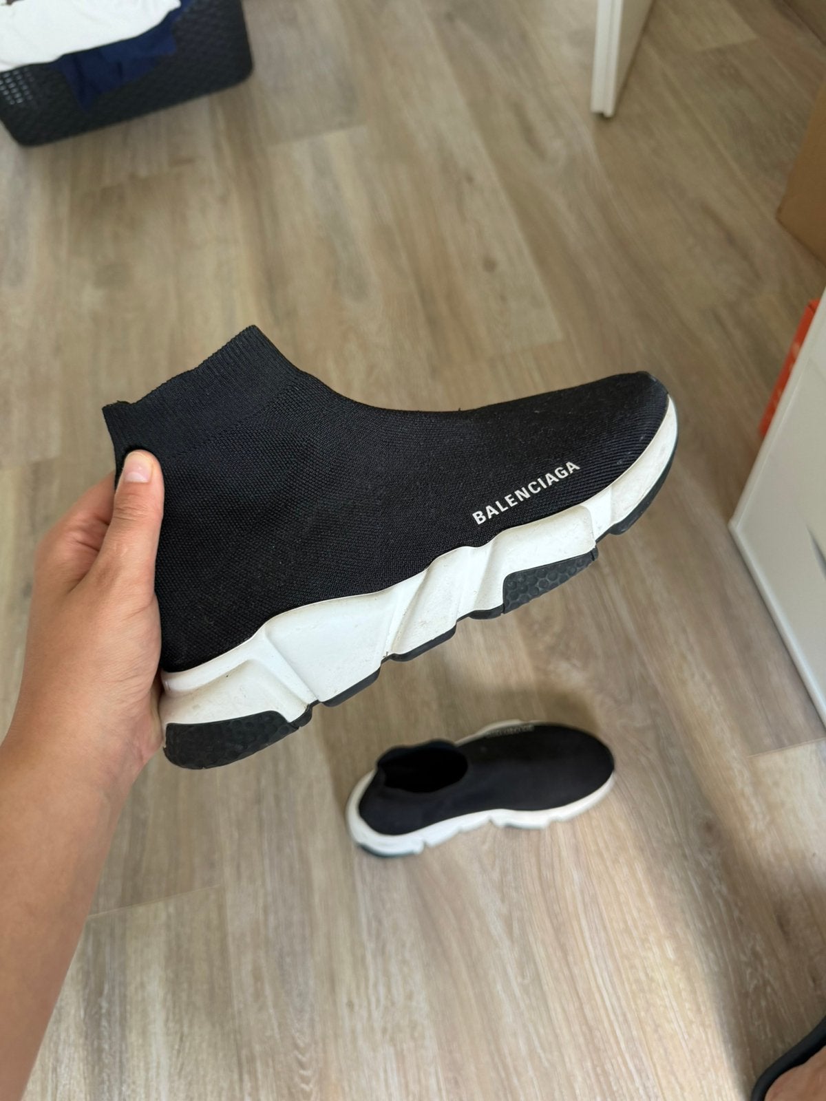 Balenciaga speedrunner, Ophalen, Zo goed als nieuw, Zwart