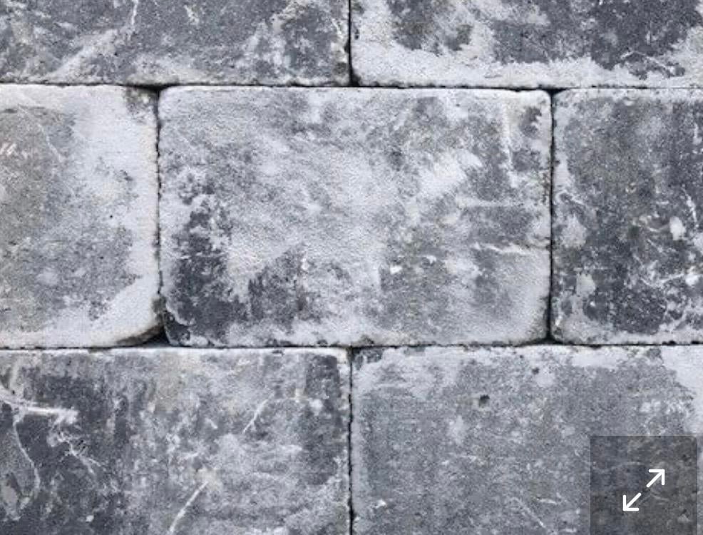 Kijlstra Stonique trommel 20x30x5cm Grijs-Zwart, Ophalen, Klinkers, Zo goed als nieuw, 10 m² of meer