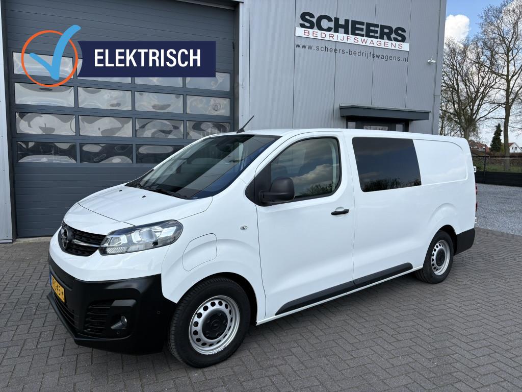 Opel Vivaro-e L3 DC 75 kWh Dubbele Cabine | Airco | Navigati, Auto's, Bestelauto's, Automaat, Gebruikt, Wit, Origineel Nederlands