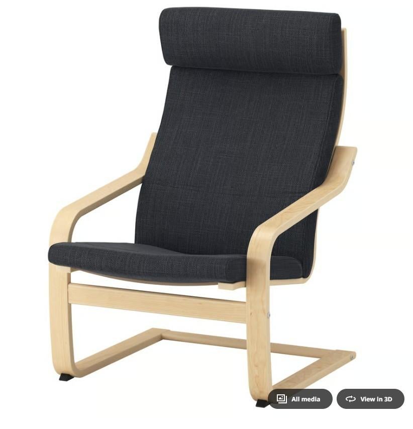 IKEA Poang armchair, Ophalen, Gebruikt, Hout, Minder dan 50 cm