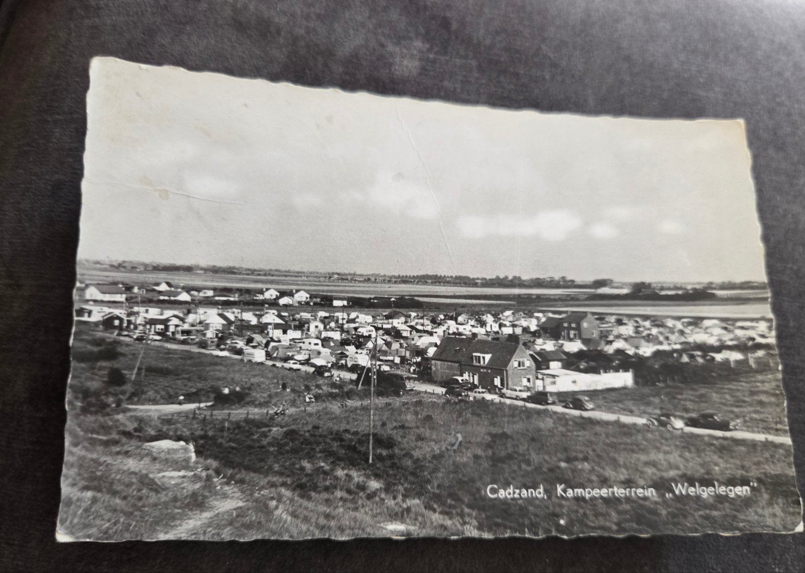 Oude Ansichtkaart Cadzand Kampeerterrein Welgelegen 1962, Ophalen of Verzenden, 1960 tot 1980, Gelopen, Zeeland