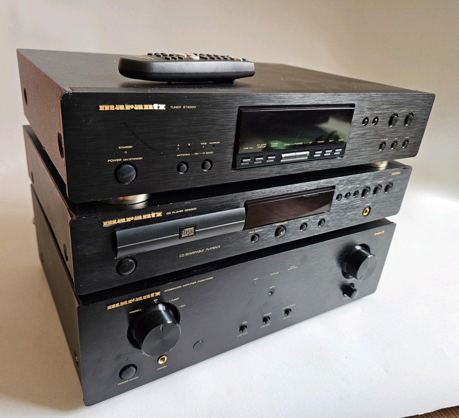 Marantz Hifi Set - PM6010 OSE Versterker + CD6000 + ST6000, Marantz, Gebruikt, Ophalen of Verzenden, Minder dan 60 watt