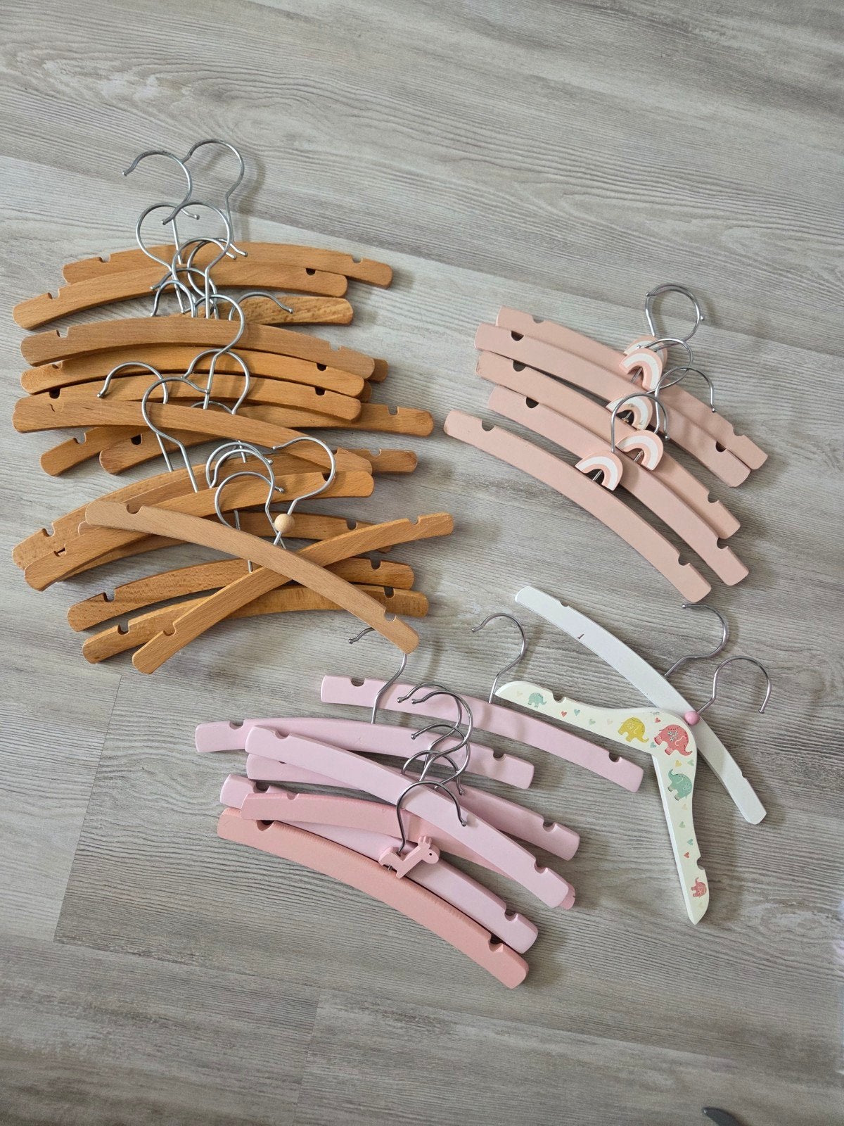 Baby kledinghangers hout 32 stuks, Ophalen