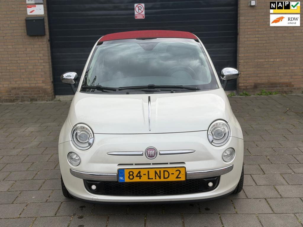 Fiat 500 C 1.2 Rock Automaat cabrio Leder Clima PDC Apk rijd, Euro 5, Gebruikt, Cabriolet, Bedrijf