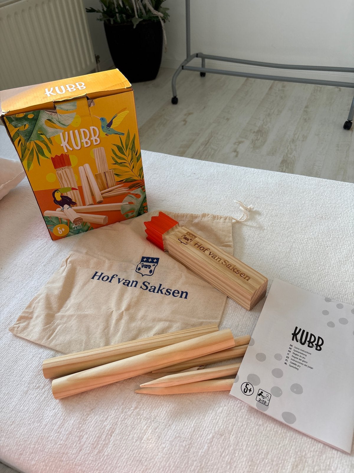 Kubb houten spel - Hof van Saksen editie (nieuw), Ophalen of Verzenden, Nieuw