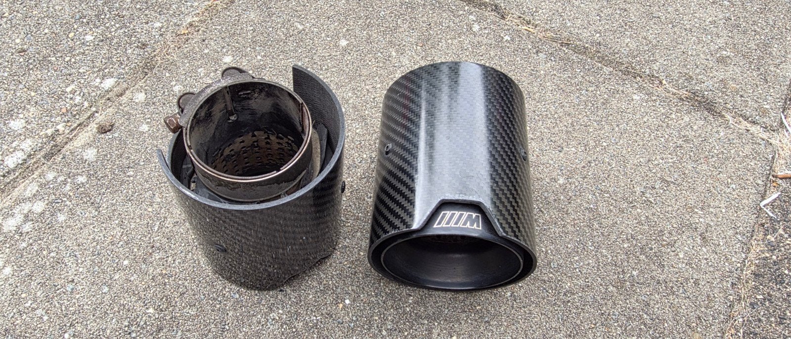 BMW M Carbon Uitlaatsierstukken, Ophalen, Gebruikt, BMW