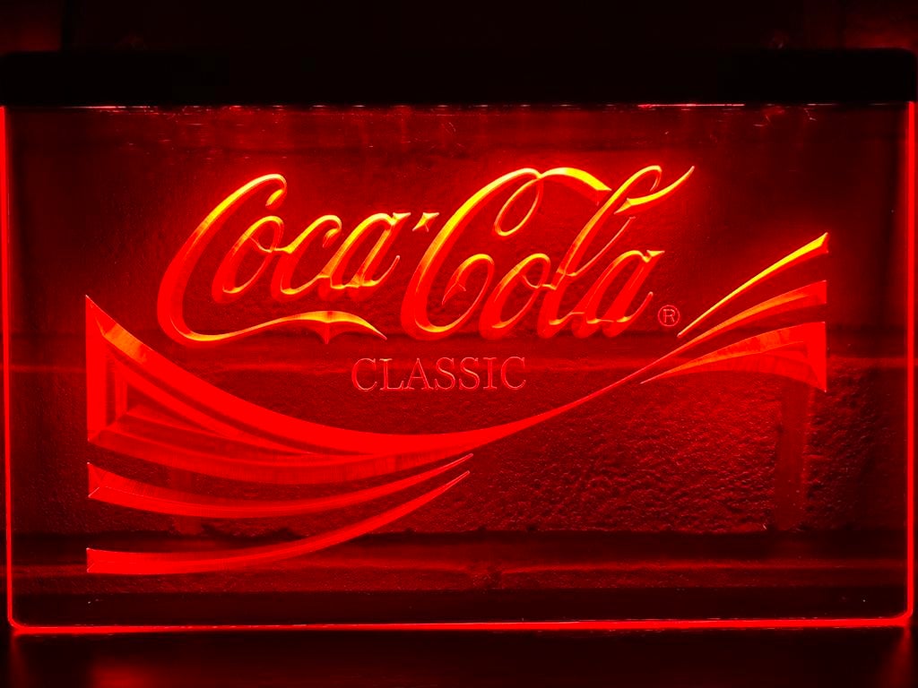 Led lichtbord COCA COLA 3d neon look, Ophalen of Verzenden, Nieuw, Lichtbak of (neon) lamp