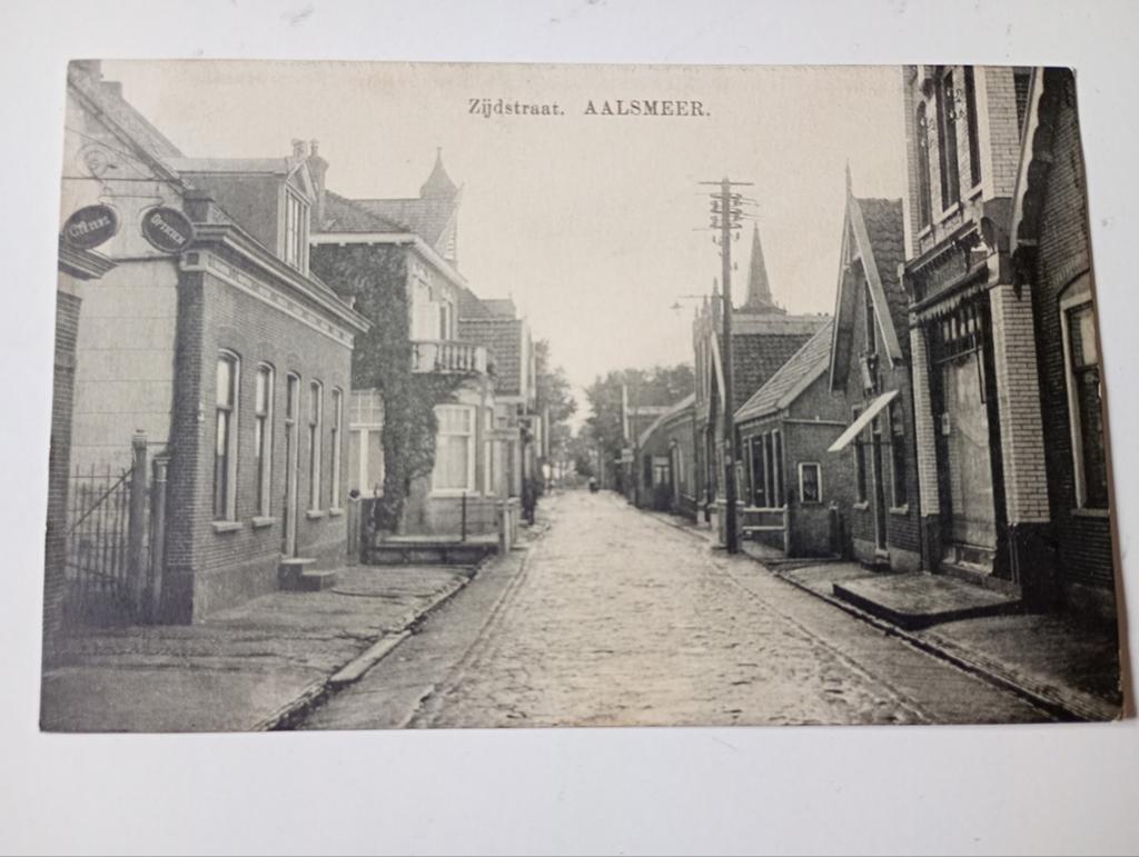Aalsmeer Zijdstraat, Ophalen of Verzenden, 1940 tot 1960, Ongelopen, Noord-Holland