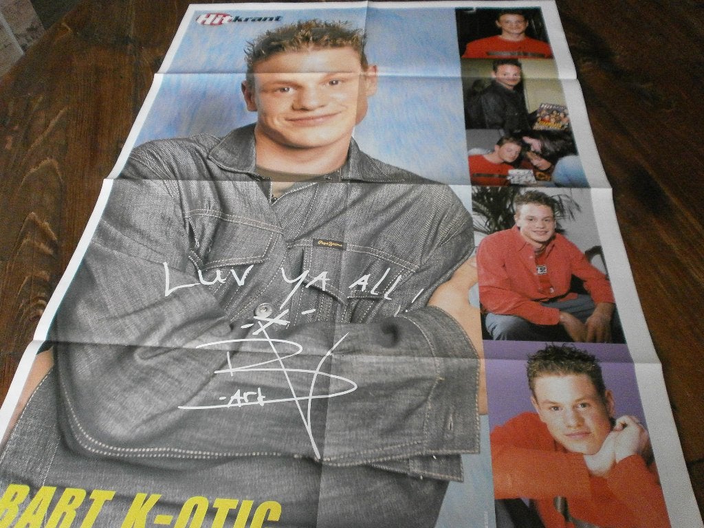 leuke  xl poster zero,s Bart K-otic /  film Pearl Harbor., Verzenden, Zo goed als nieuw, A1 t/m A3, Muziek