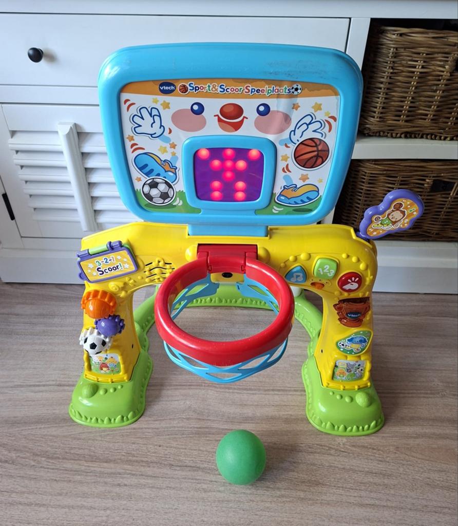 Aangeboden Vtech scoor &speel goal, Kinderen en Baby's, Speelgoed | Vtech, Ophalen, Zo goed als nieuw, 6 maanden tot 2 jaar