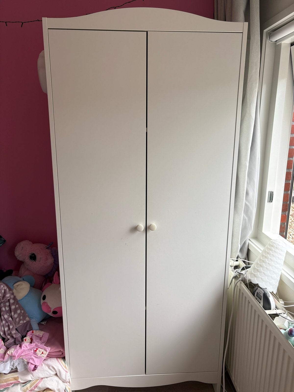 IKEA SMÅGÖRA Kledingkast - Wit (80x50x187 cm), Ophalen, Gebruikt, Kast, 50 tot 70 cm