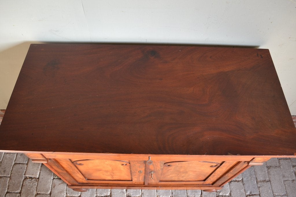 Prachtige antieke mahonie meidenkast, dressoir, commode., Antiek en Kunst, Ophalen of Verzenden