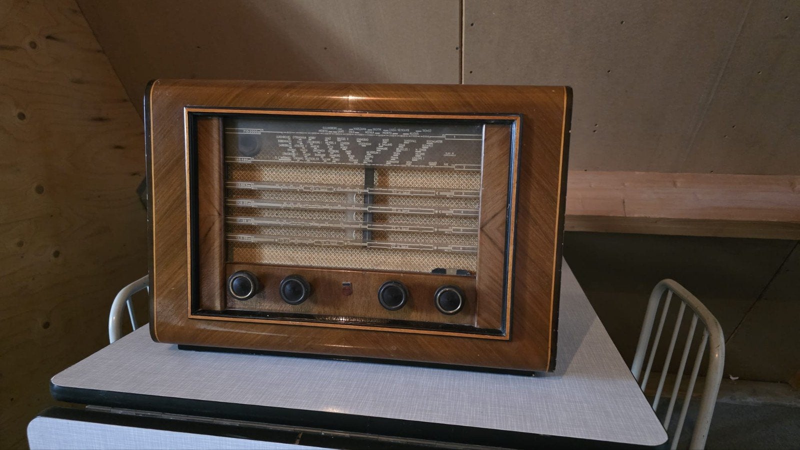 Philips Buizenradio Jaren '50 - Vintage Radio, Audio, Tv en Foto, Radio's, Ophalen, Gebruikt, Radio