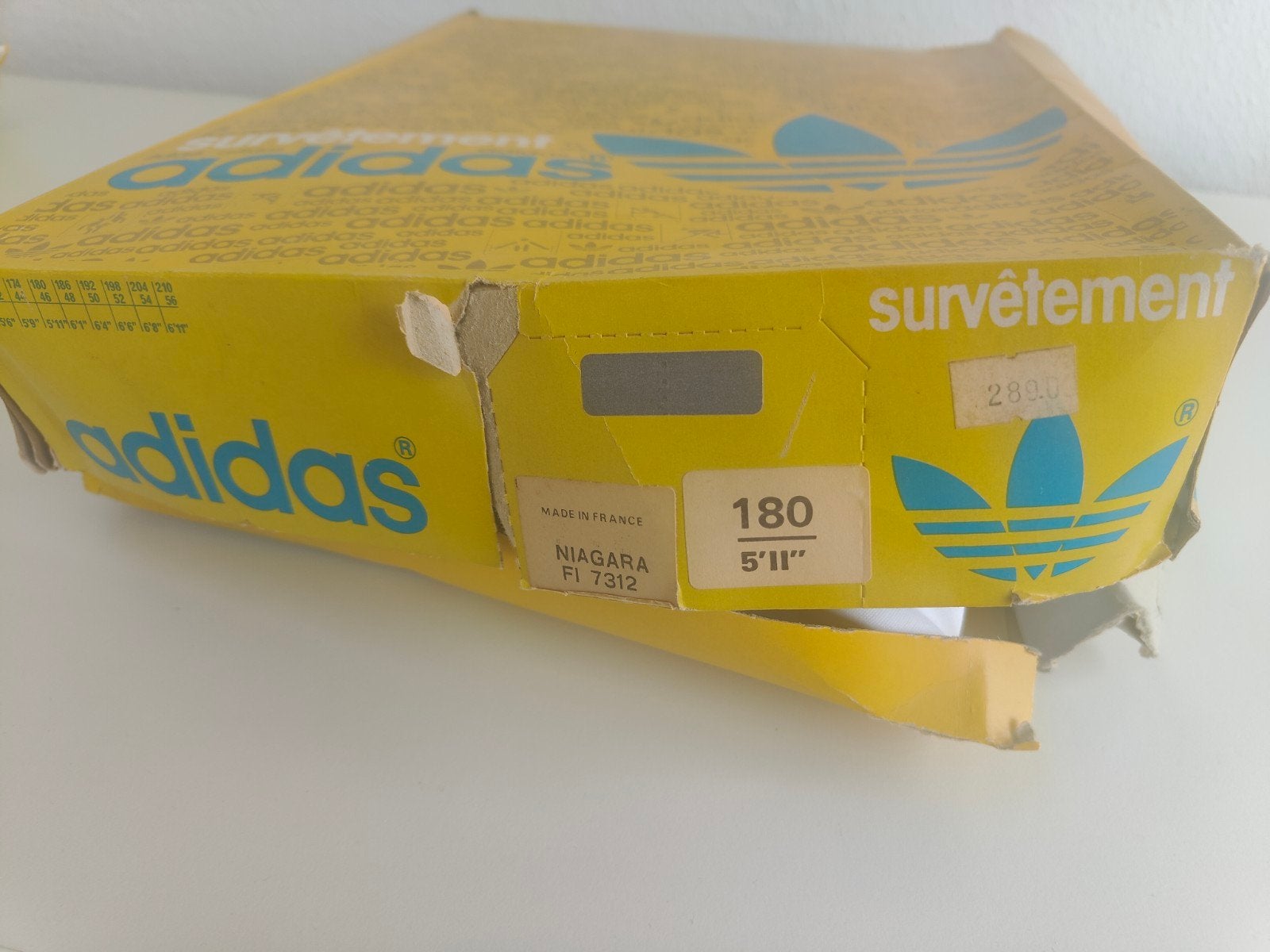 NOS Vintage Ventex Adidas Trainingspak Vest & Broek Maat L, Maat 48/50 (M), Wit, Ophalen of Verzenden, Adidas