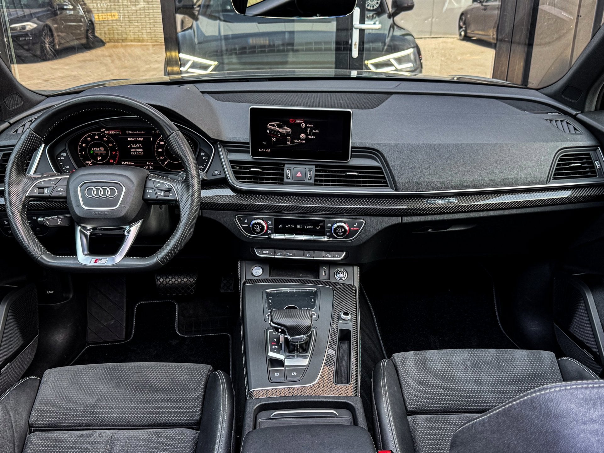 Audi Q5 55 TFSI e Quattro Competition 3X S-LINE 367 PK PANO/, Automaat, 4 cilinders, Zwart, Plug-in hybride