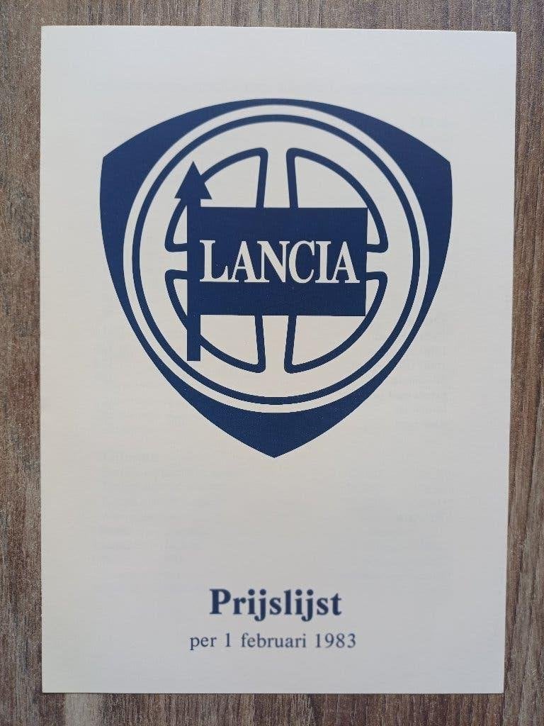Lancia prijslijst uit 1983, Verzenden, Zo goed als nieuw, Overige merken