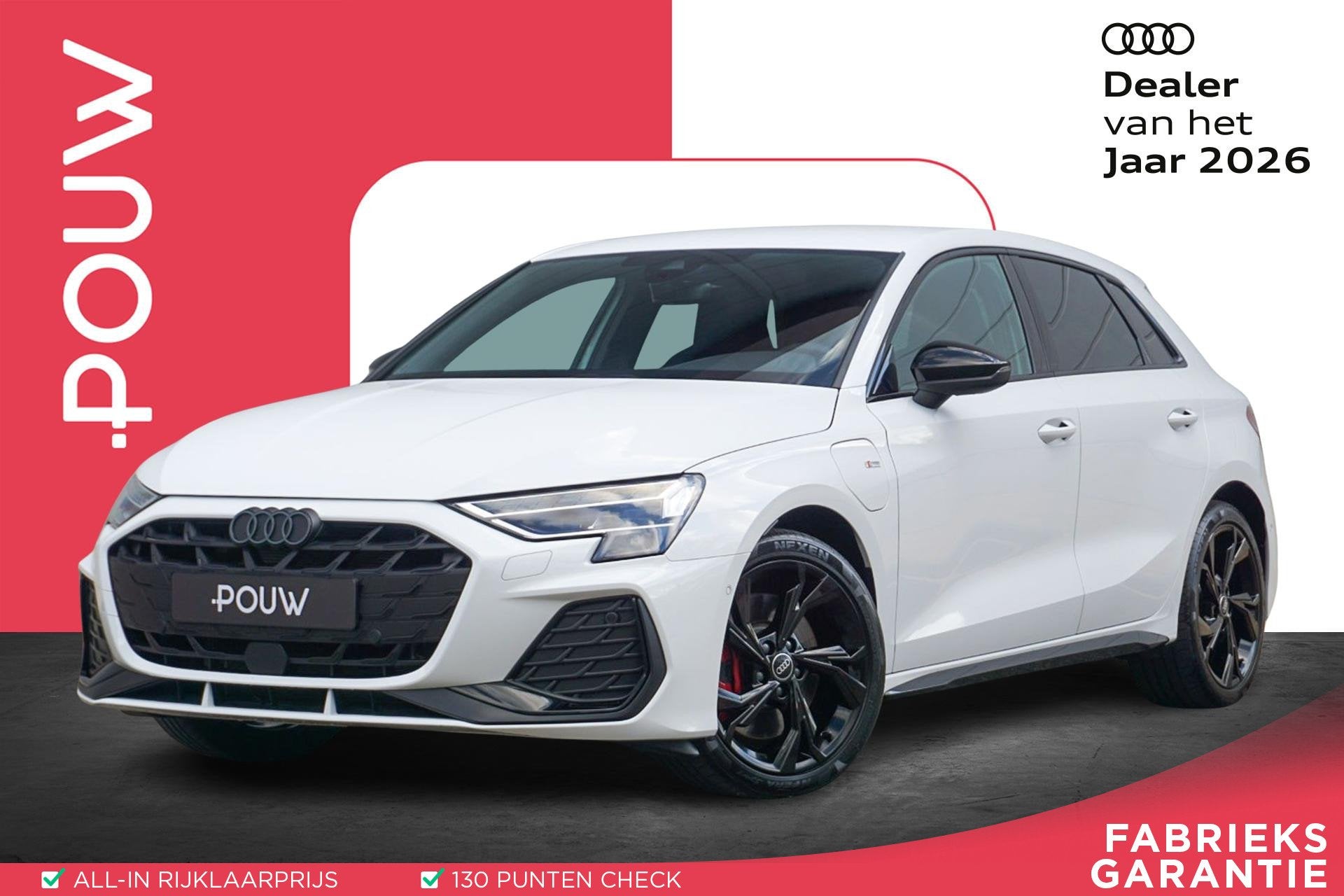 Audi A3 Sportback 45 TFSIe 272pk S Edition Competition | SoH, 4 cilinders, Leder en Stof, Plug-in hybride, Hybride Elektrisch/Benzine