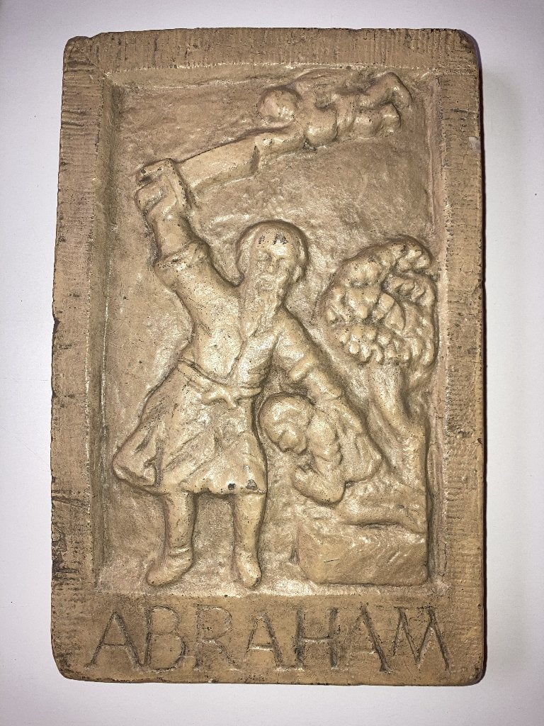 Gevelsteen Het offer van Abraham en Isaak (Genesis 22), Antiek en Kunst, Ophalen