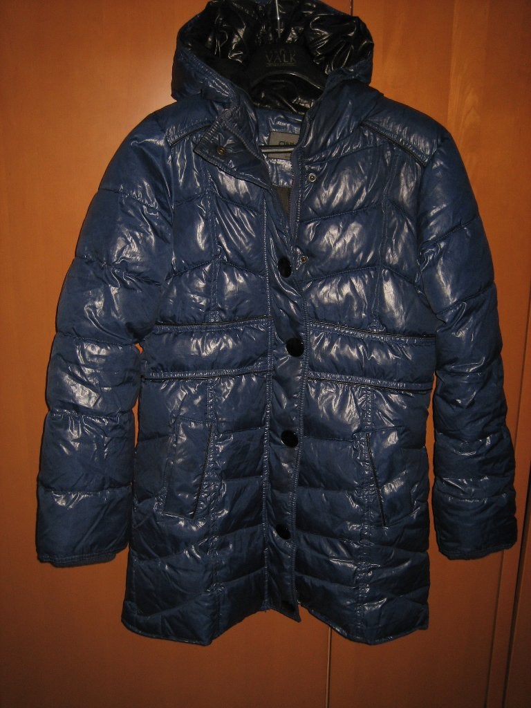 Warme gewatteerde blauwe ski- of winterjas ONLY, M snazzeys, Maat 38/40 (M), Only, Nieuw, Verzenden