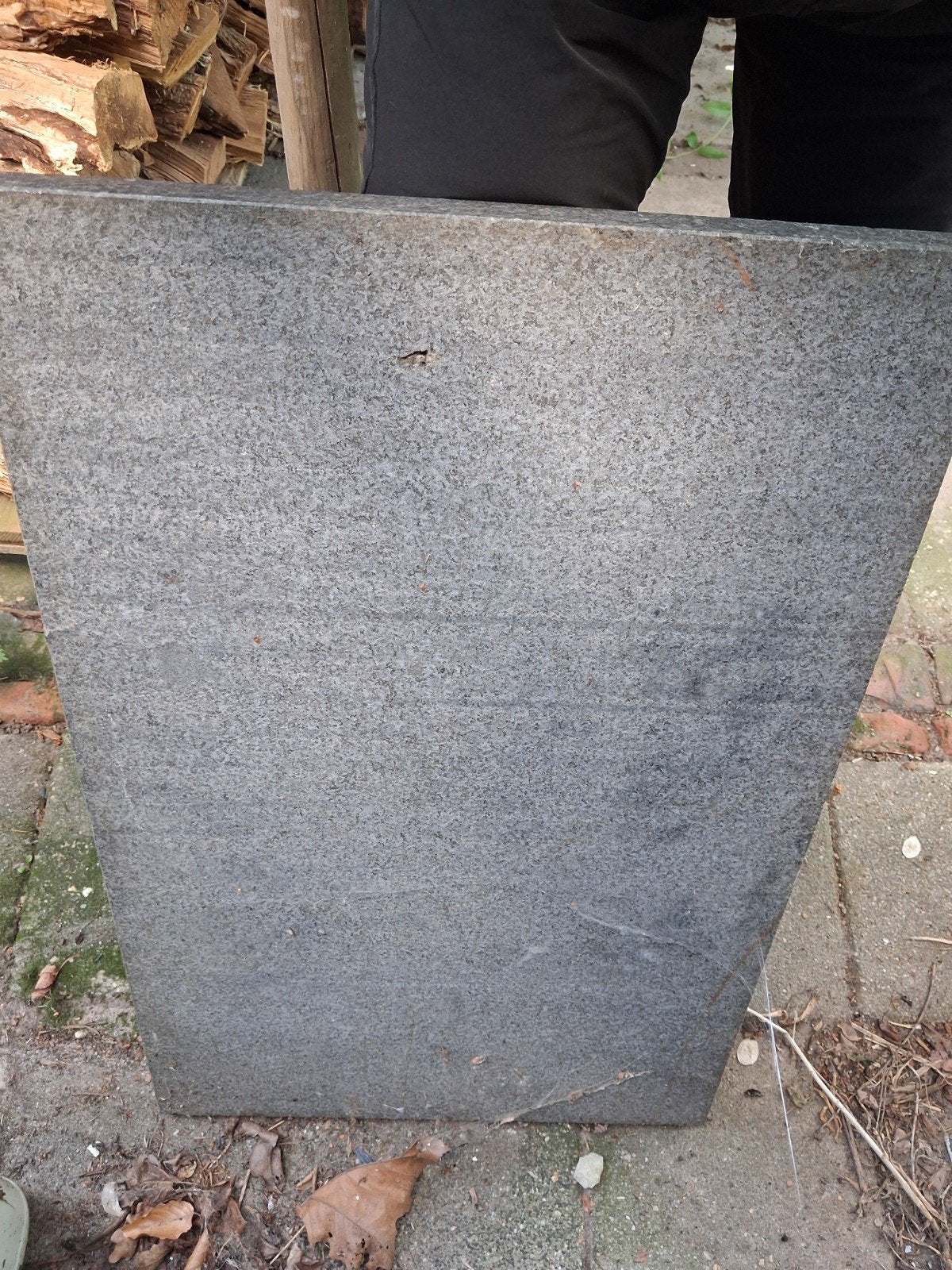 Onderstel met zwaar marmeren tafelblad 54x86x3cm, Ophalen, Gebruikt, 50 tot 100 cm, Overige materialen