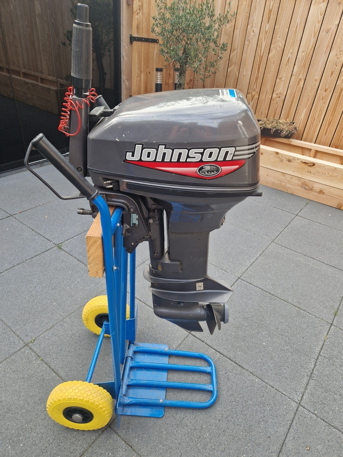 Johnson 9,9 pk kortstaart  2 Takt, Watersport en Boten, Buiten- en Binnenboordmotoren, Ophalen, Zo goed als nieuw, Benzine, Minder dan 5 pk