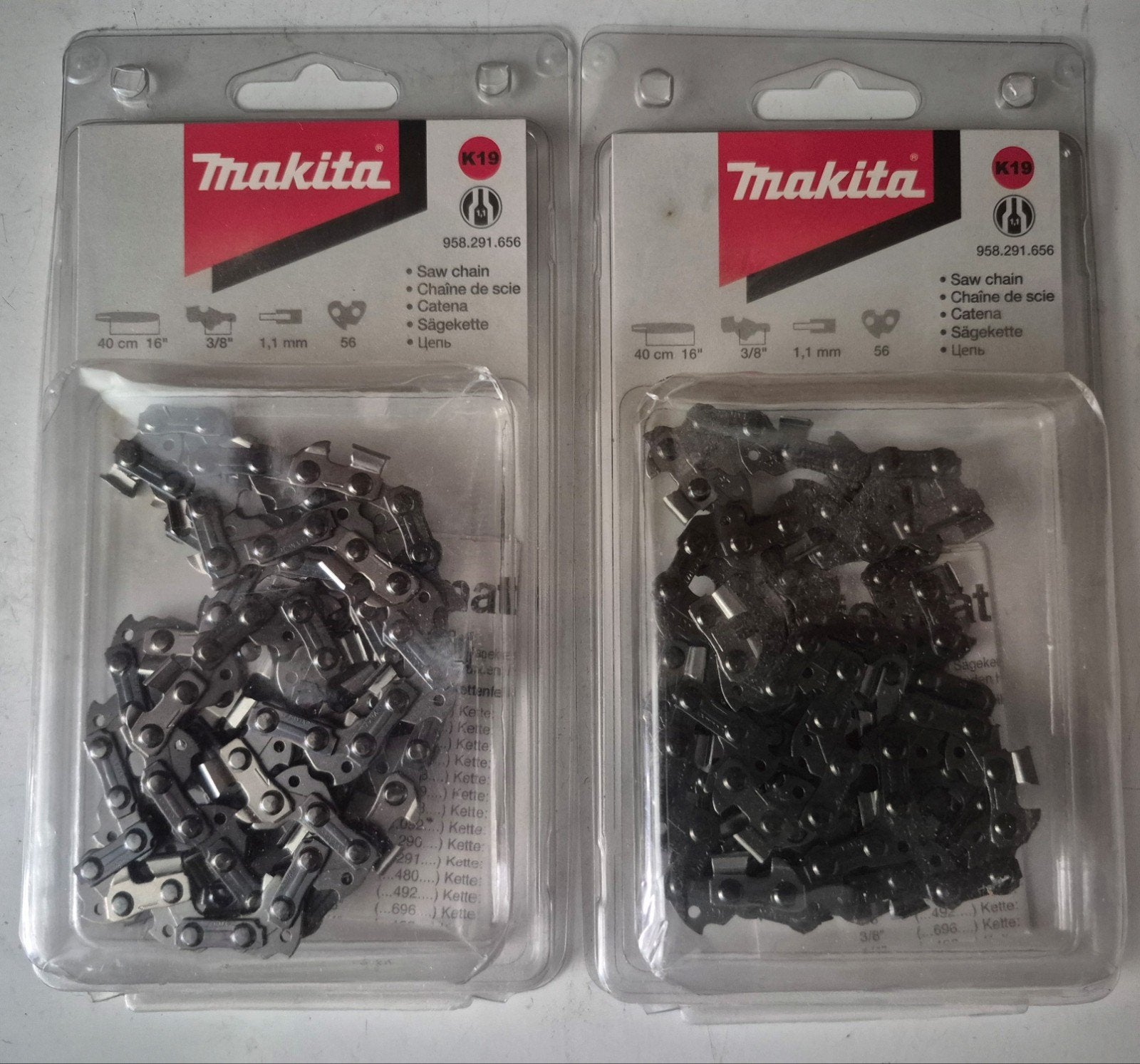 Makita Accessoires Ketting 092 "rnd" 3/8x1,3 S56 400MM., 70 mm of meer, Kettingzaag, Nieuw, Ophalen of Verzenden