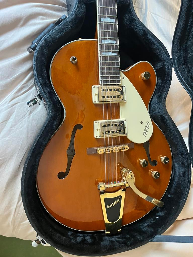 GRETCH gitaar G2410TG/SNGBRL met koffer, Muziek en Instrumenten, Ophalen, Zo goed als nieuw, Hollow body, Overige merken