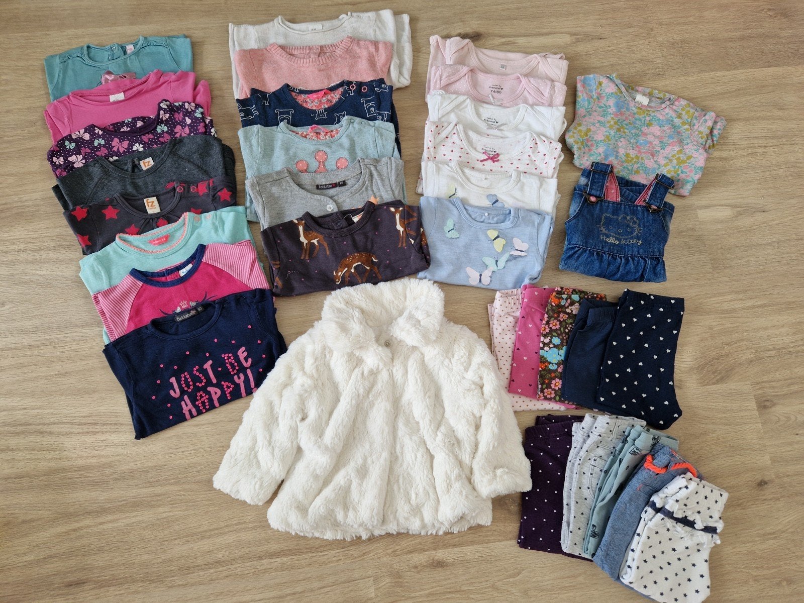 Pakket meisjes kleding mt 74/80 najaar/winter, Ophalen of Verzenden, Gebruikt, Meisje