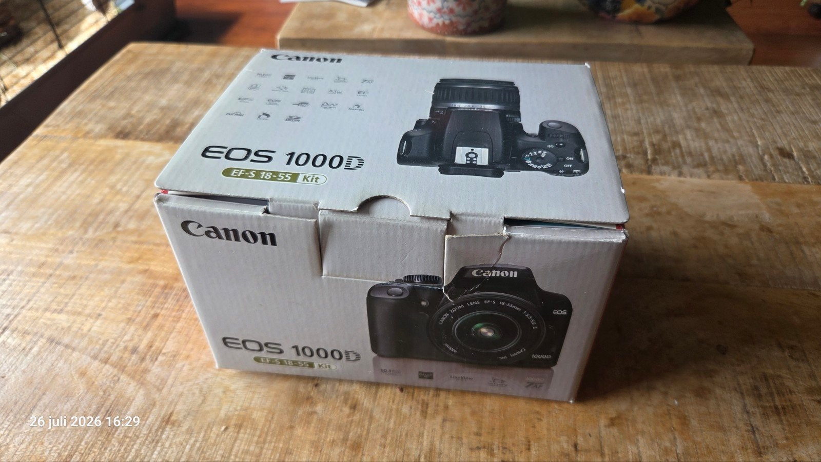 Canon EOS 1000D digitale spiegelreflex camera, Gebruikt, Spiegelreflex, 10 megapixels, Geen optische zoom