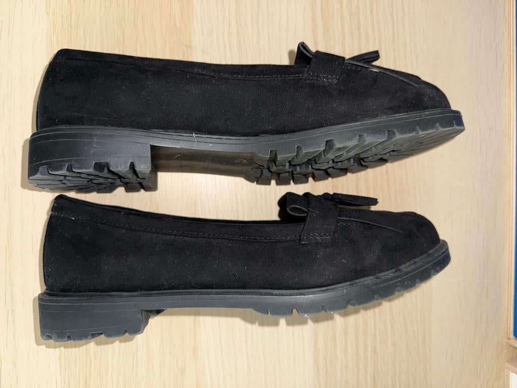 Zwarte loafers, maat 40, Ophalen of Verzenden, Zo goed als nieuw, Zwart, Instappers