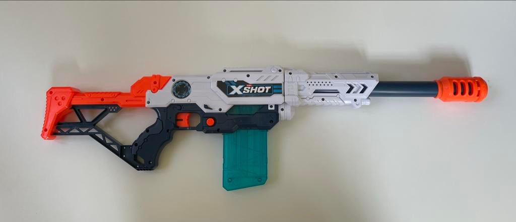 X-Shot Blaster nerf pistool met magazijn, Ophalen of Verzenden, Zo goed als nieuw